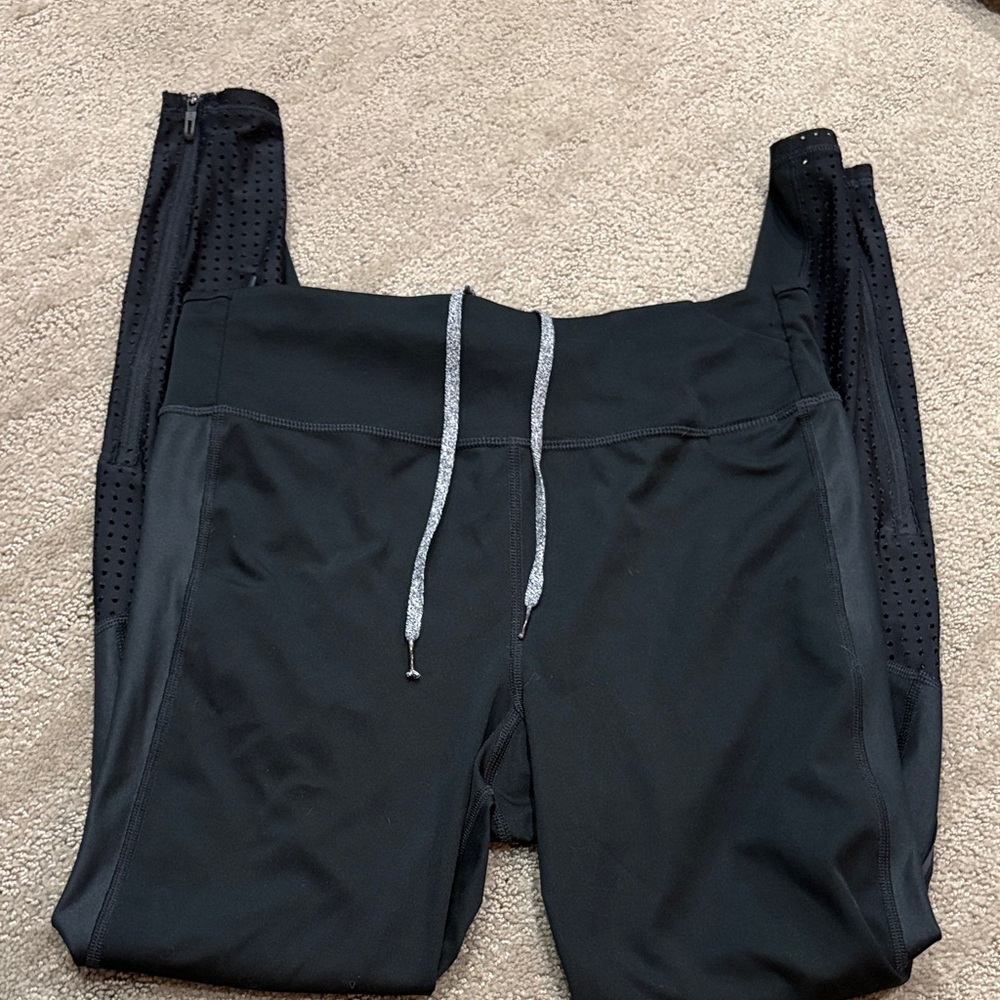 adidas supernova Black Leggings with Drawstring